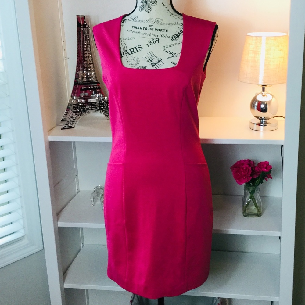 Privee Pink, Zipper Back Rayon/Nylon/Spandex Dress - Picture 2 of 7